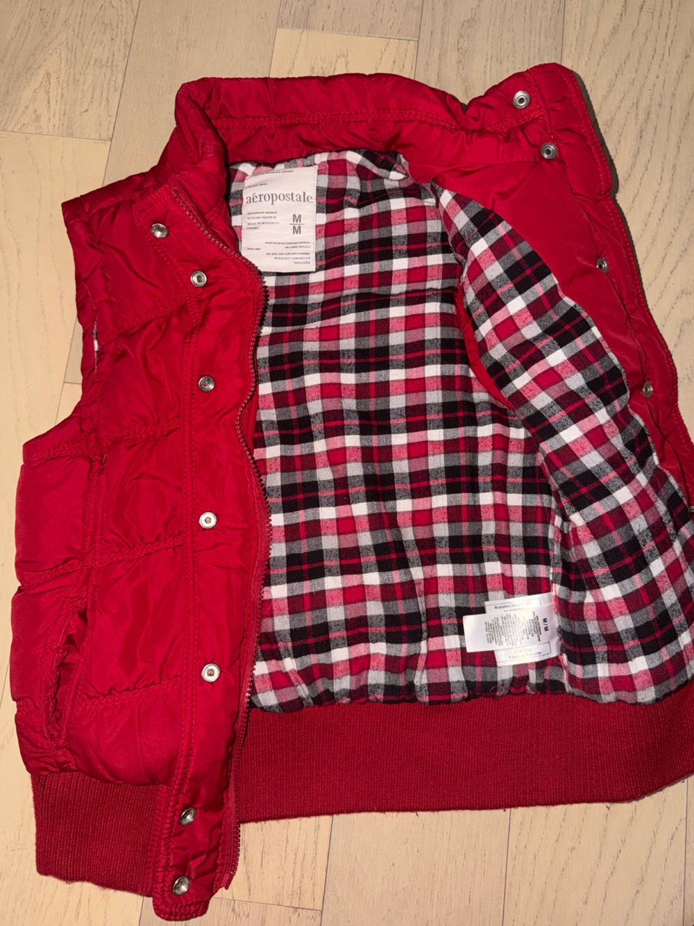Y2K RED AERO VEST